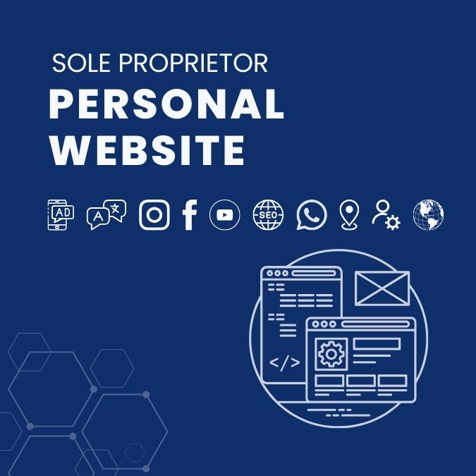 personal website sole proprietorship