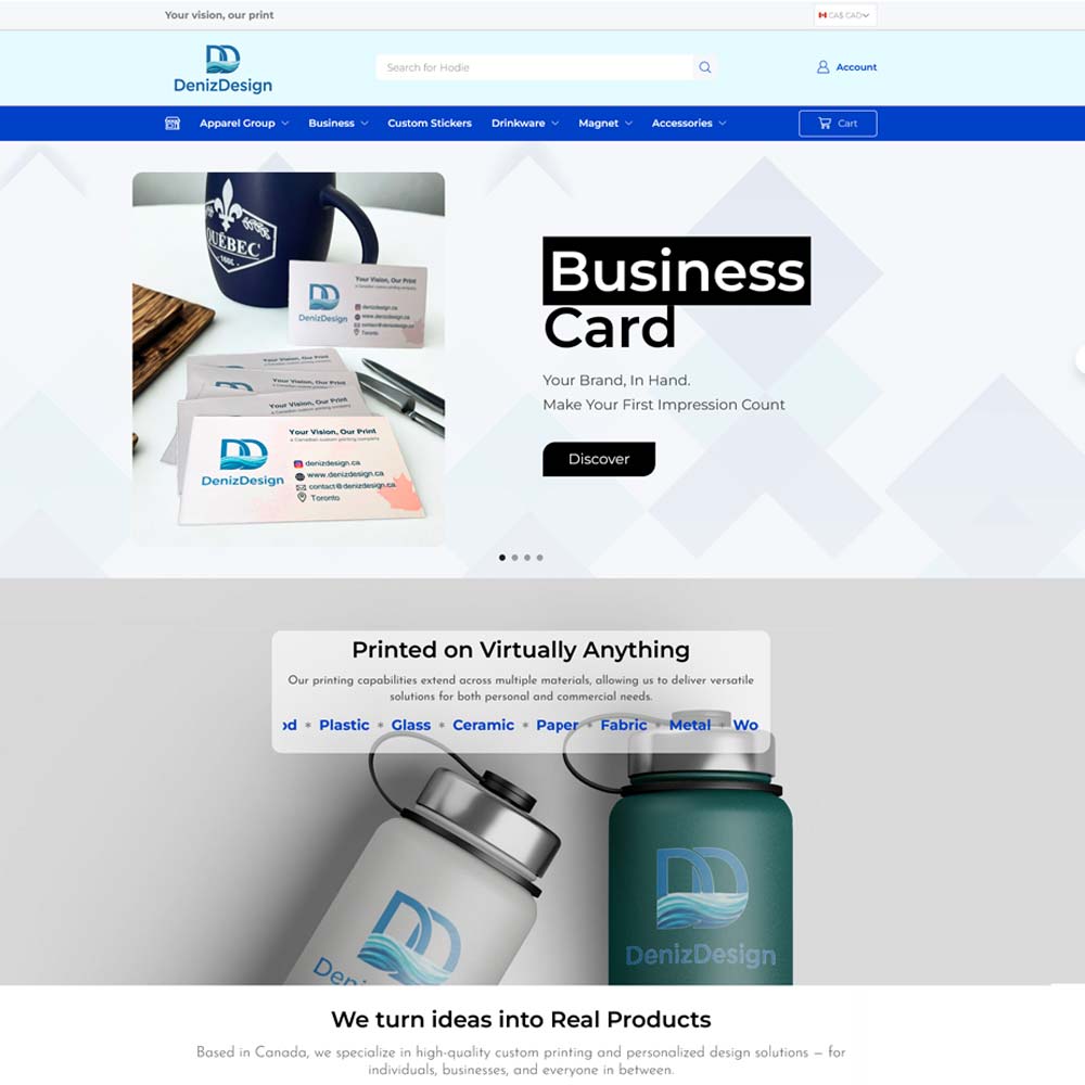 deniz design canada website